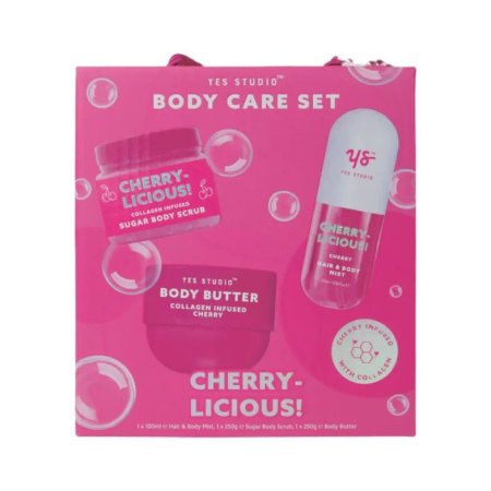 YES STUDIO CHERRY LICIOUS BODY CARE SET (3pcs)