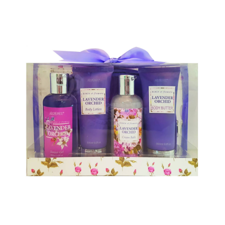 AROMANICE LAVENDER ORCHID BODYCARE BATH PACKAGE(4pcs)