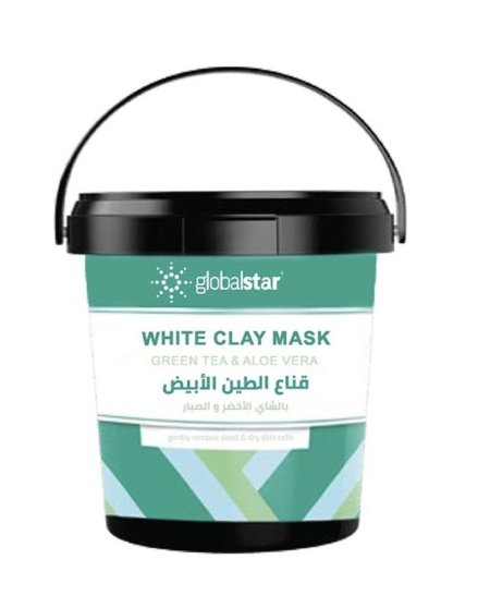 GLOBAL STAR WHITE CLAY BODY MASK (600ml)