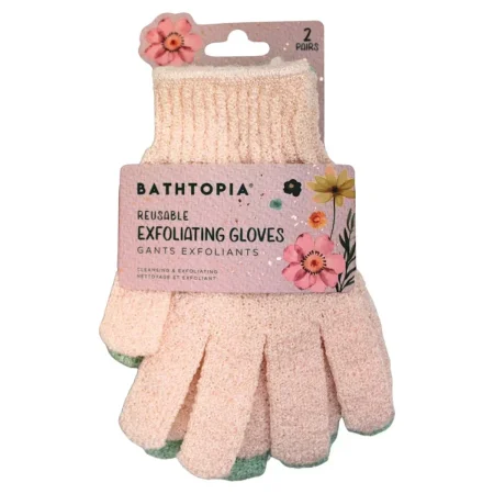 BATHOPIA BODY EXFOLIATION GLOVES (2 pairs)