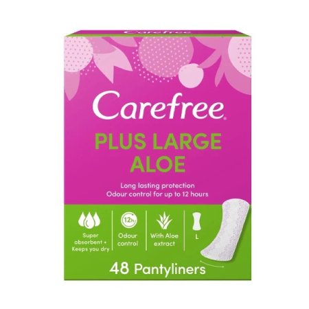 CAREFREE PLUS LARGE ALOE VERA (48pcs)