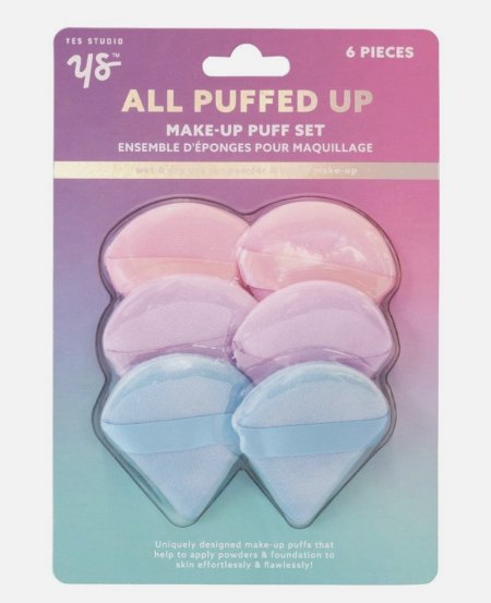 YES STUDIO MAKE-UP PUFF SET (6pcs)