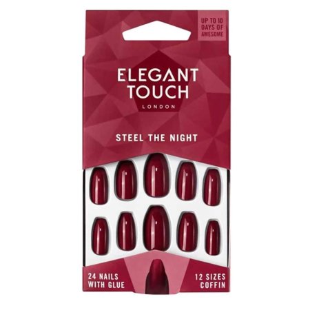 ELEGANT TOUCH STEEL THE NIGHT NAILS (24pcs)