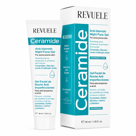 REVUELE CERAMIDE ANTI-BLEMISH NIGHT FACE GEL-40ml