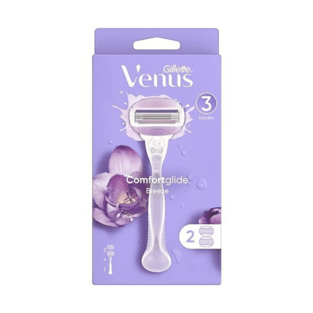 GILLETTE VENUS BREEZE RAZOR WITH 2 REFILL BLADE