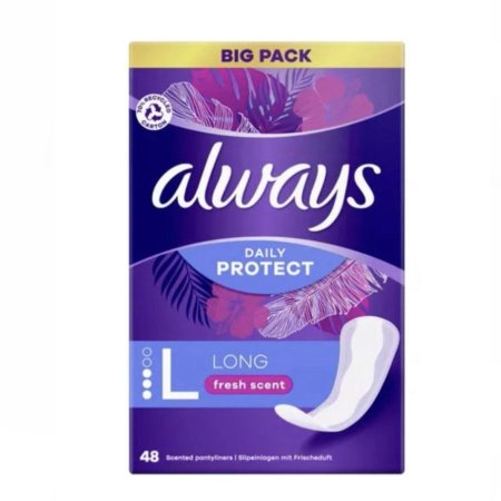 ALWAYS DAILY PROTECT LONG PADS (48pcs)