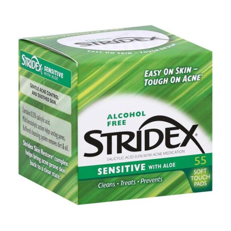 STRIDEX SENSITIVE WITH ALOE ALCOHOL PADS (55 pads)