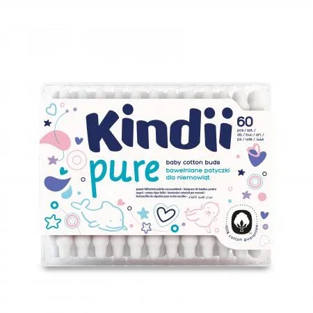 KINDII PURE BABY COTTON BUDS (60 PCS)