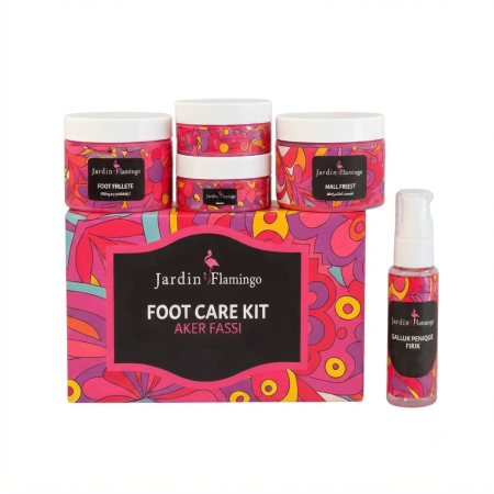 JARDIN FLAMINGO FOOT CARE KIT – AKER FASSI ( 5 pcs )