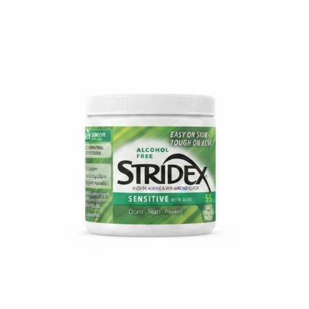 STRIDEX SENSITIVE WITH ALOE ALCOHOL PADS (55 pads)