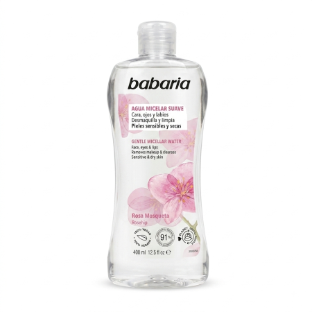 BABARIA MICELLAR WATER FACE,EYES&LIPS MAKEUP REMOVER (400ml)