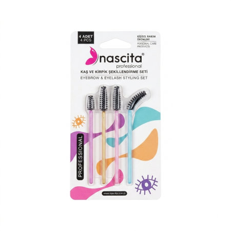 NASCITA EYEBROW & EYELASH STYLING SET - 4 PCS