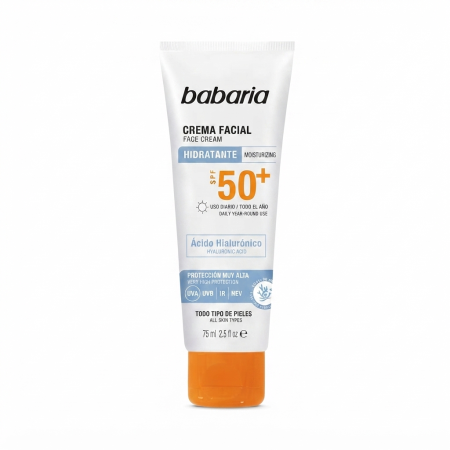 BABARIA HIDRATANTE FACE CREAM SPF 50+ (75ml )