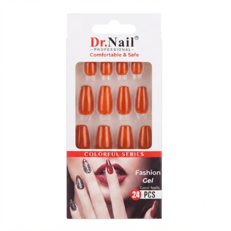 DR . NAIL FASHION GEL COLOR NAILS (24 PCS)