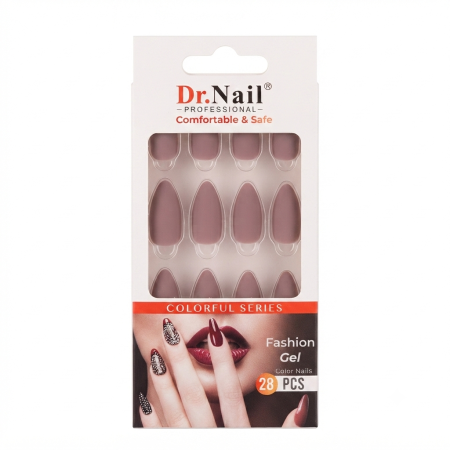 DR. NAIL FASHION GEL COLOR NAILS (28 PCS)