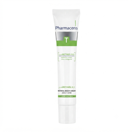 PHARMACERIS T 0.3% PURE RETINOL NIGHT CREAM ADULT ACNE (40ml)