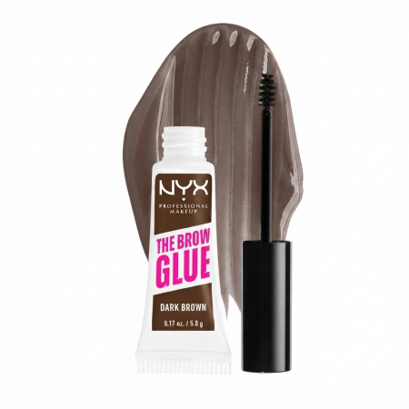 NYX THE BROW GLOW DARK BROWN EYEBROW MASCARA (5ml)