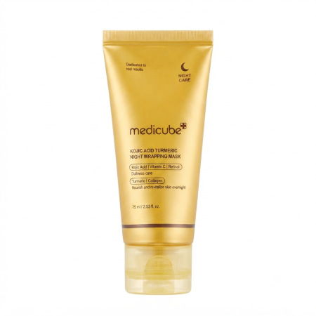 MEDICUBE KOJIC ACID TURMERIC NIGHT WARPING MASK (75ml)