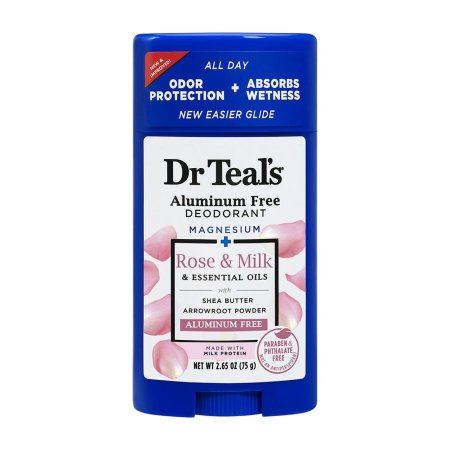 DR TEALS ROSE&MILK ALUMINUM FREE DEODORANT (75g)