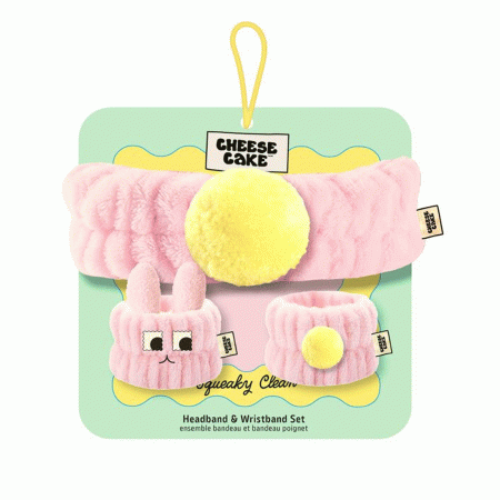CHEESECAKE HEADBAND & WRISTBANDS SET