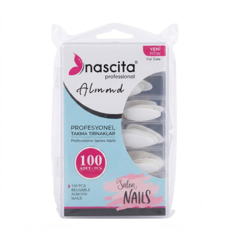 NASCITA PROFESSIONAL ALMOND NAILS 100 PCS