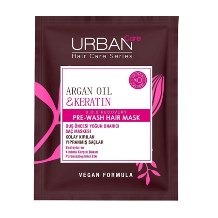 URBAN CARE KERATIN & ARGAN OIL PRE-WASH HAIR MASK ( 50ml)