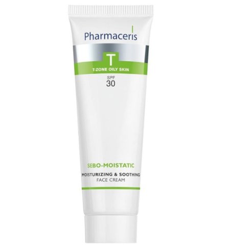 PHARMACERIS SEBO-MOISTATIC MOISTURIZING & SOOTHING FACE CREAM SPF 30 (50ml)