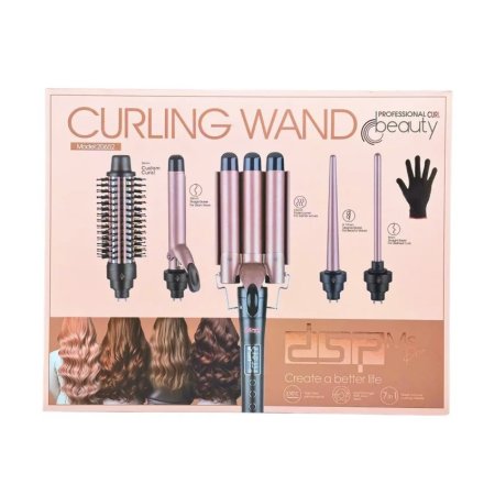 PROFESSIONAL CURL BEAUTY CURLING WAND SET (5pcs)