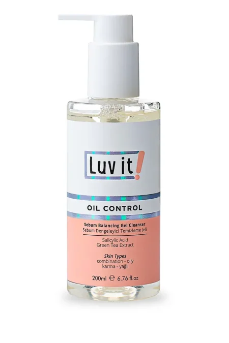 LUV IT OIL CONTROL SEBUM BALANCING GEL CLEANSER (200ml)